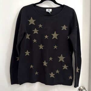 Old Navy Classic Crewneck Star Print Sweater (L)